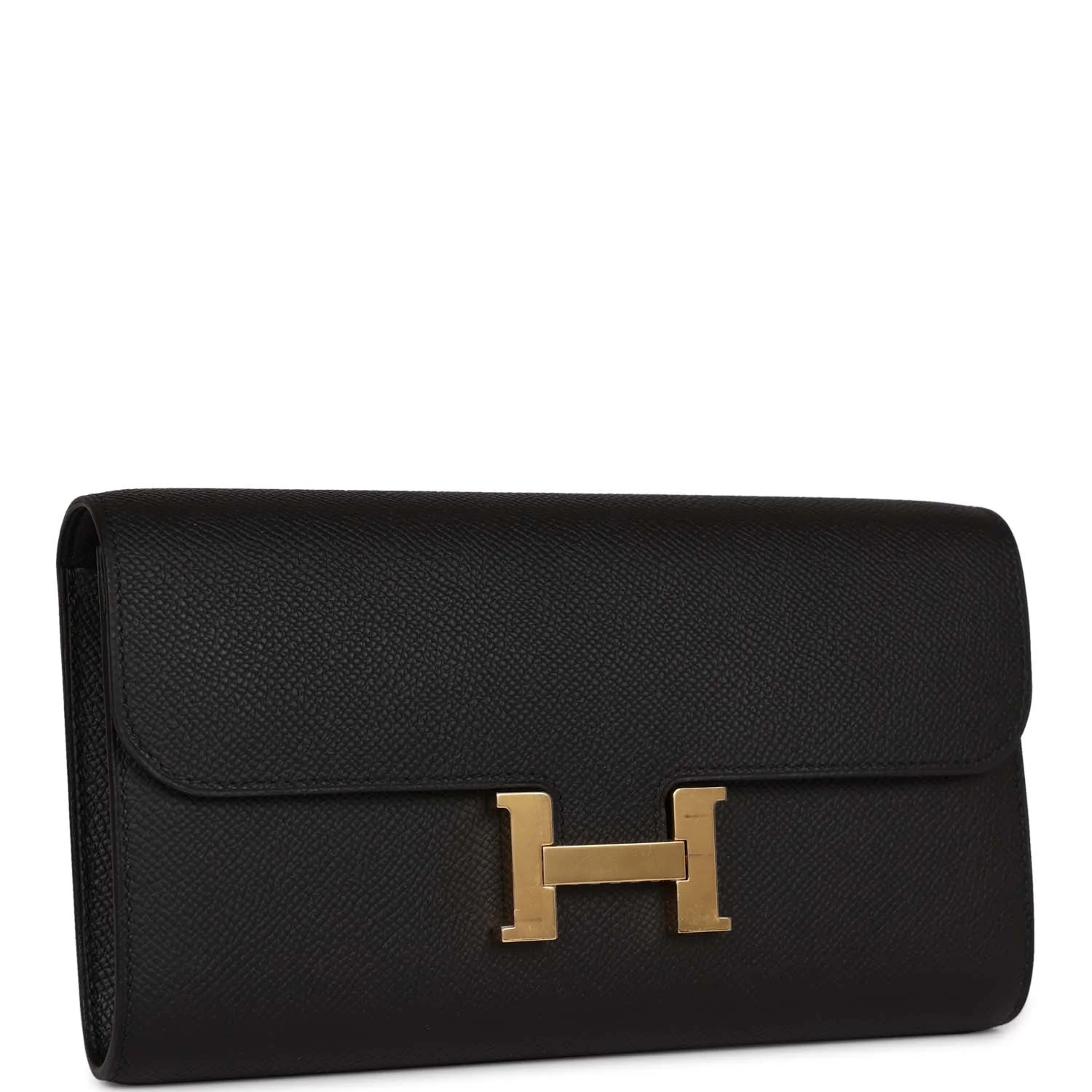 Constance Wallet To Go Black Epsom Gold Hardware