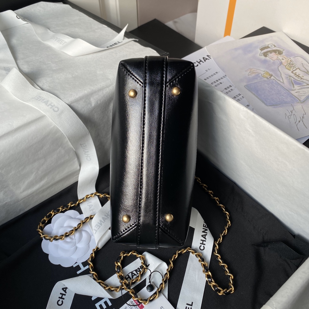 CHANEL Mini/Small Bag with Top Handle Black-AS4958