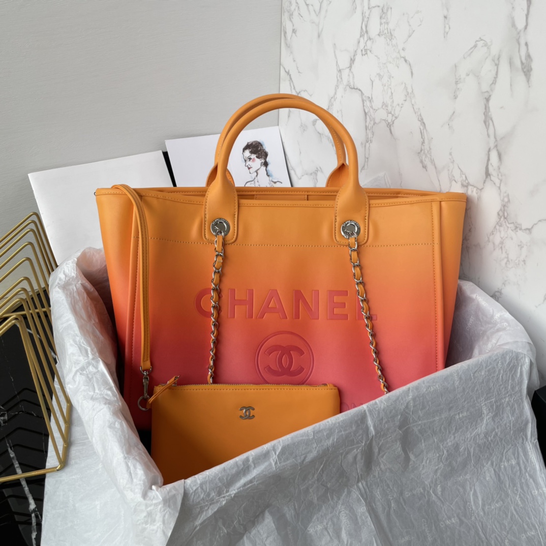 CHANEL Medium Tote Color  Orange- AS3351