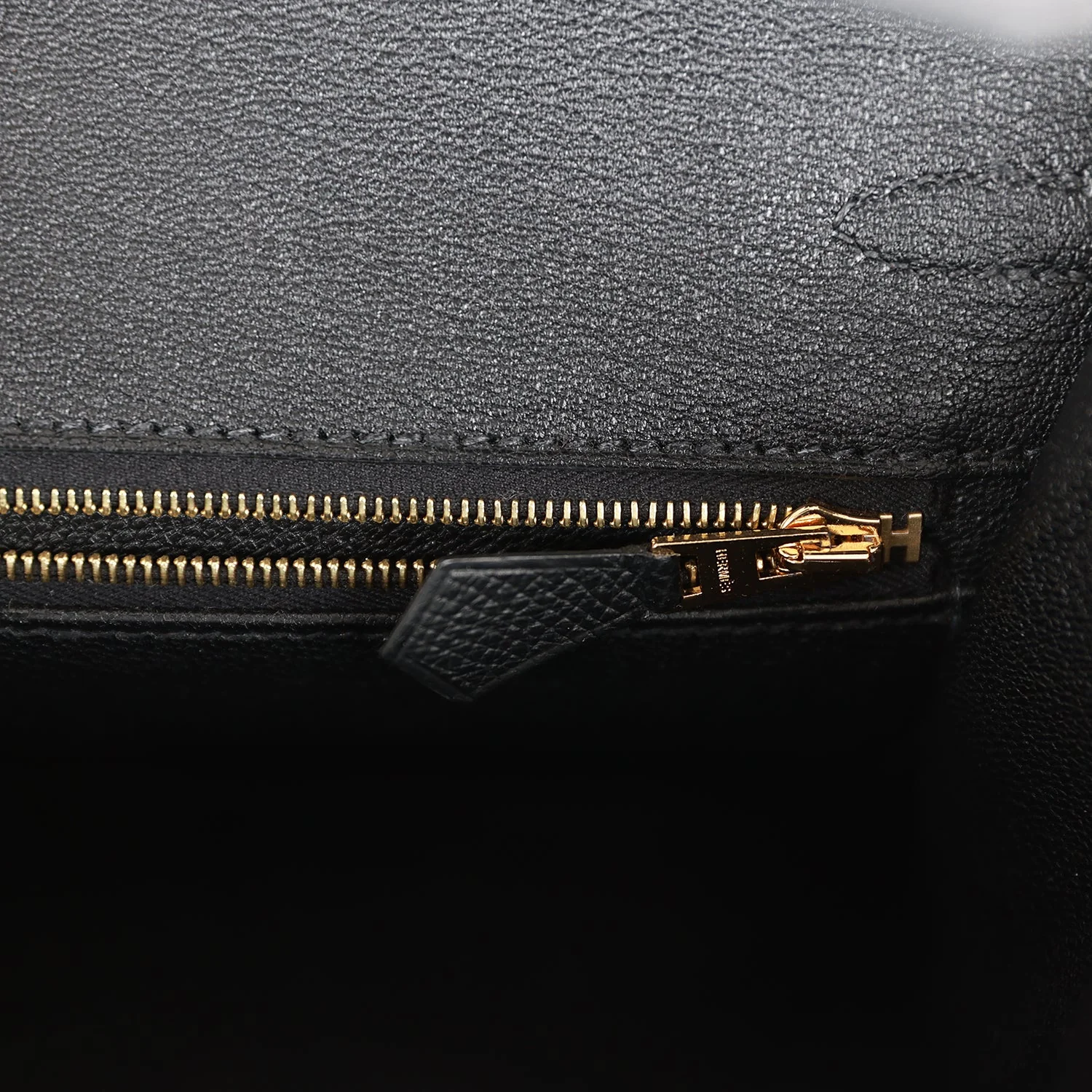 Birkin Sellier 25 Black Epsom Rose Gold Hardware
