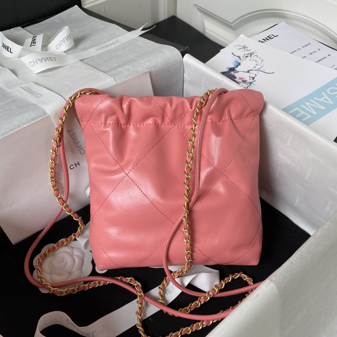CHANEL 22 Mini Handbag Pink-AS3980