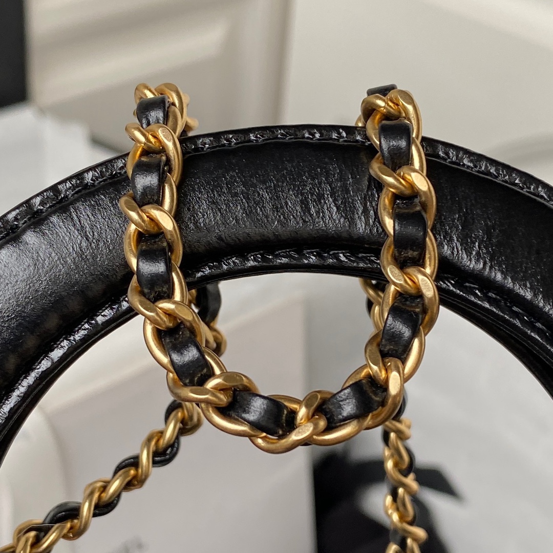 CHANEL Mini Shopping Bag kelly Black - AS4416