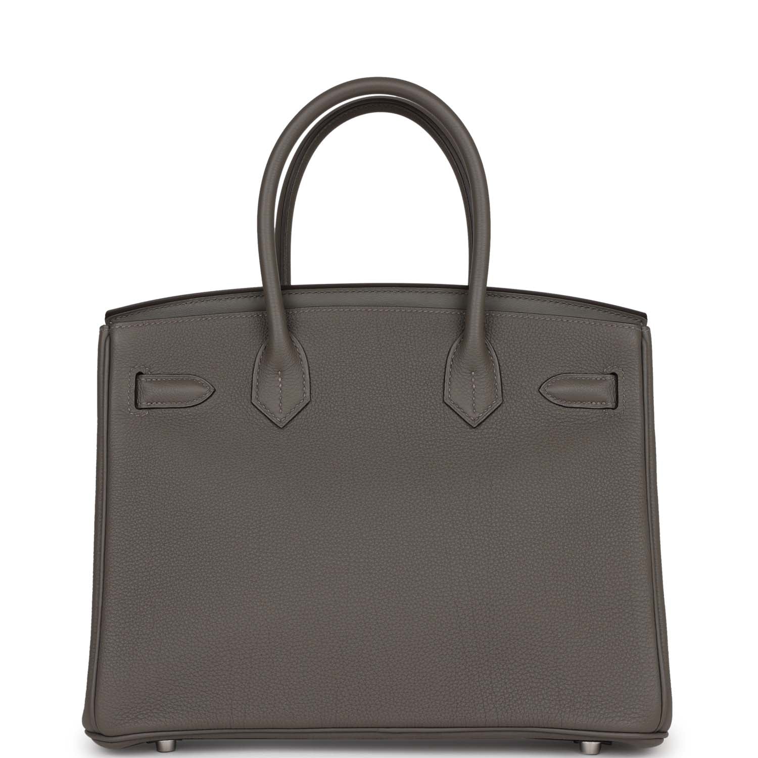 3 En 1 Birkin 30 Gris Meyer Togo and Swift Palladium Hardware