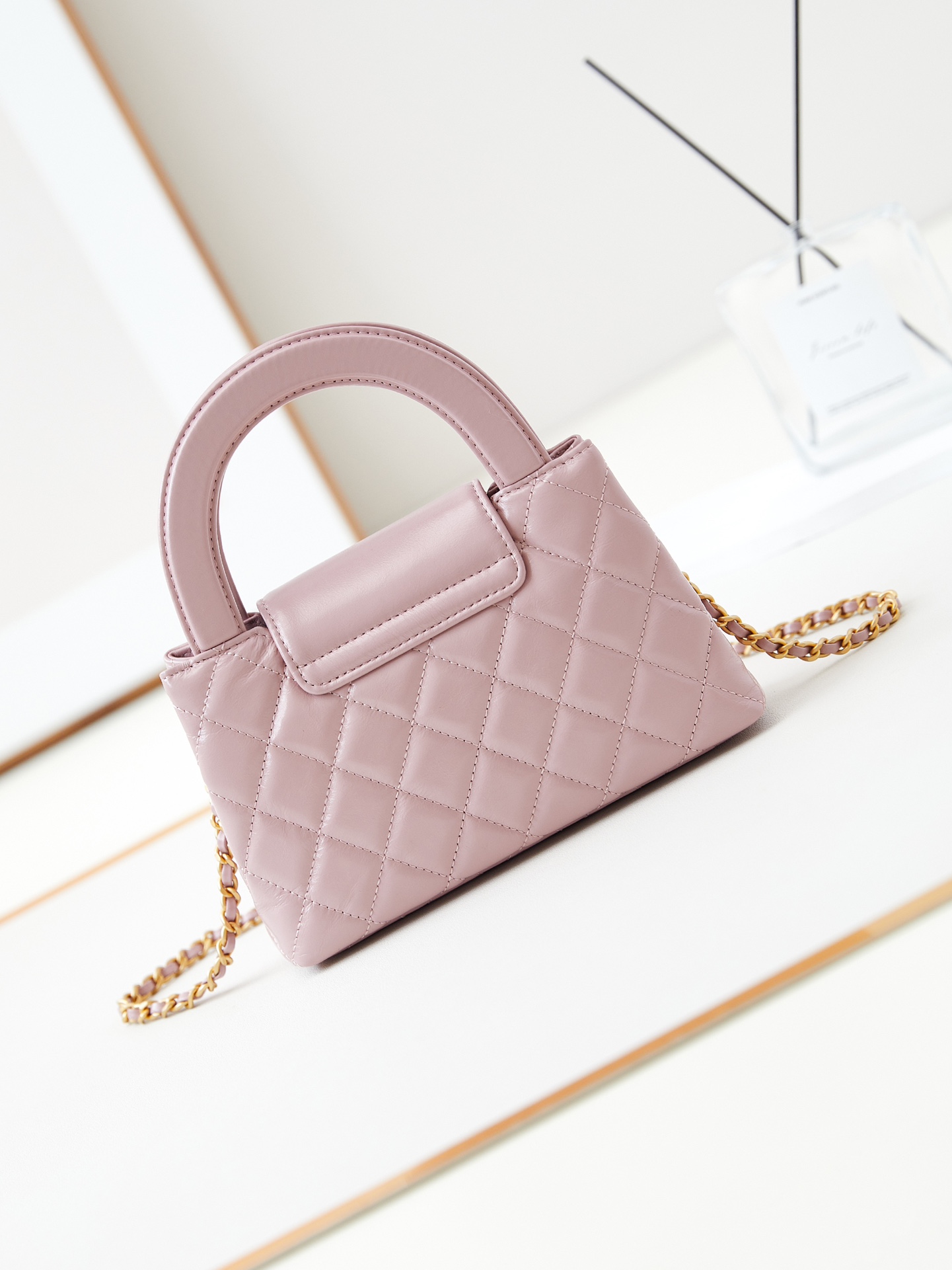 CHANEL Mini Shopping Bag kelly Light Pink - AS4416