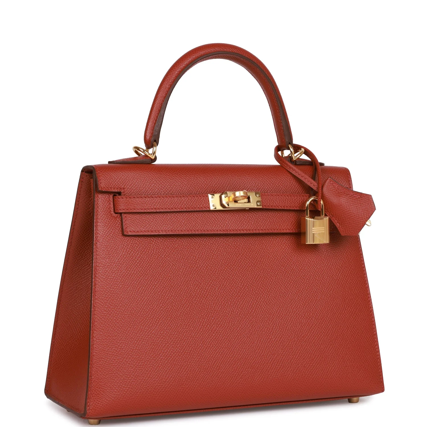 Kelly Sellier 25 Rouge Venetian Epsom Gold Hardware