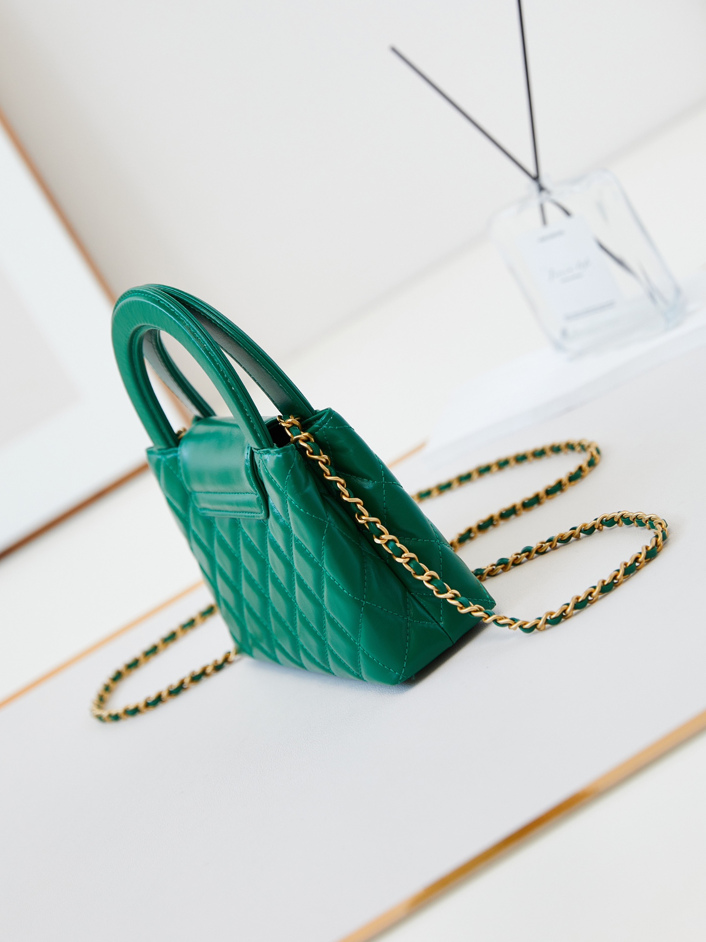 CHANEL Mini Shopping Bag kelly Green - AS4416