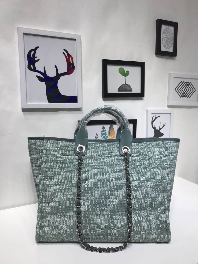 CHANEL Medium Tote grey1- A66941