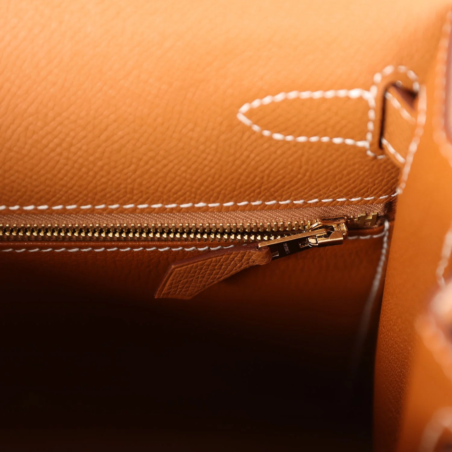 Kelly Sellier 28 Gold Epsom Gold Hardware