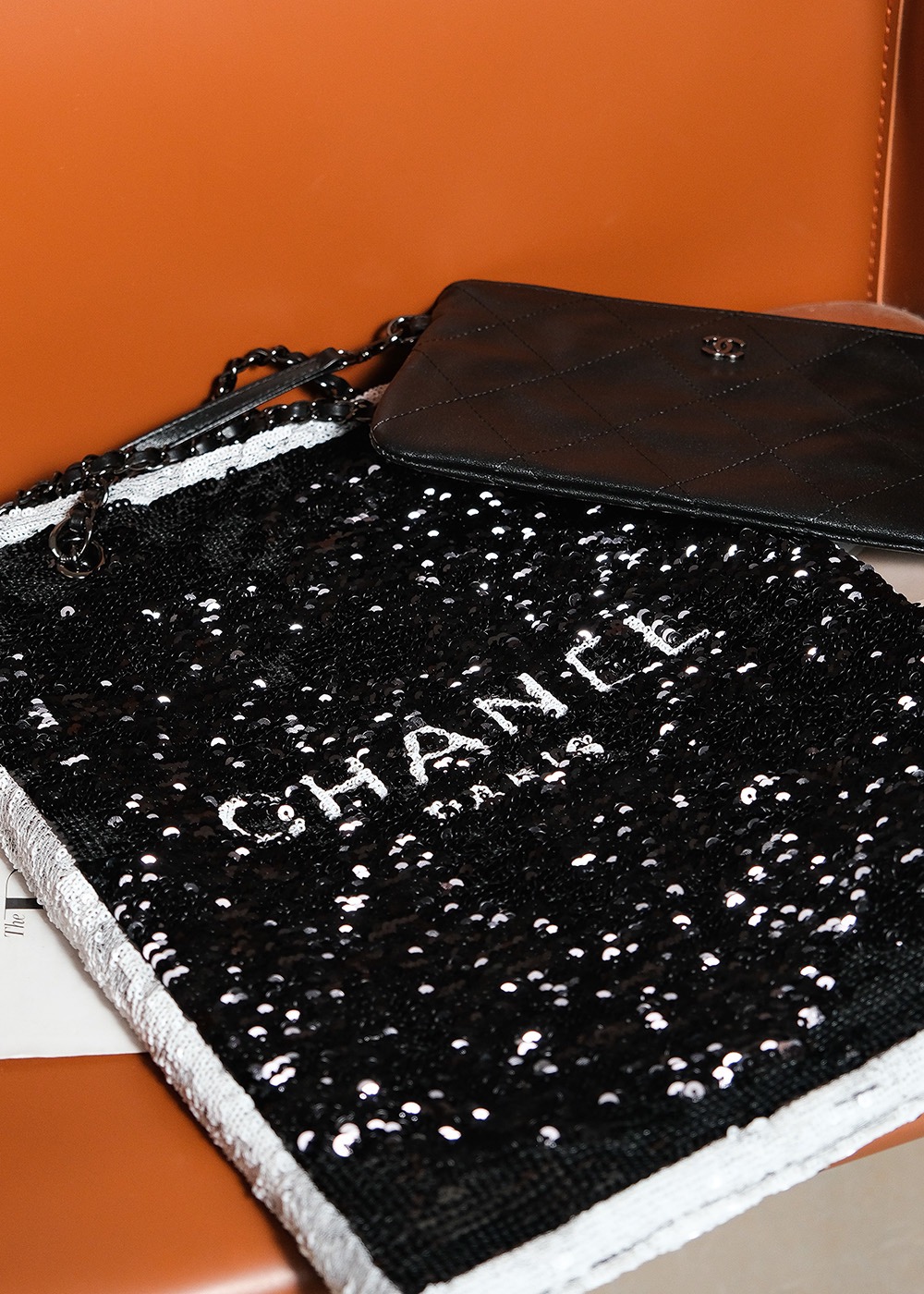 CHANEL Shopping Bag Black- AS4856