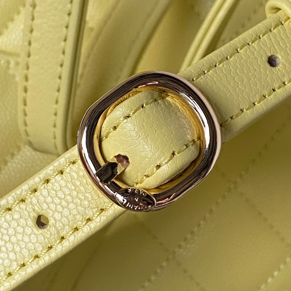 CHANEL Backpacks Grain-embossed shiny calf leather with gold-coloured metal yellow  -AS4058