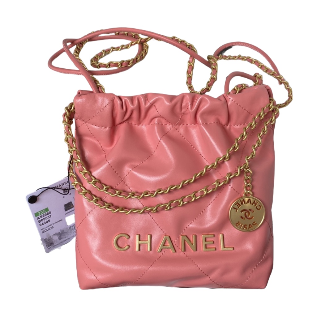 CHANEL 22 Mini Handbag Pink-AS3980