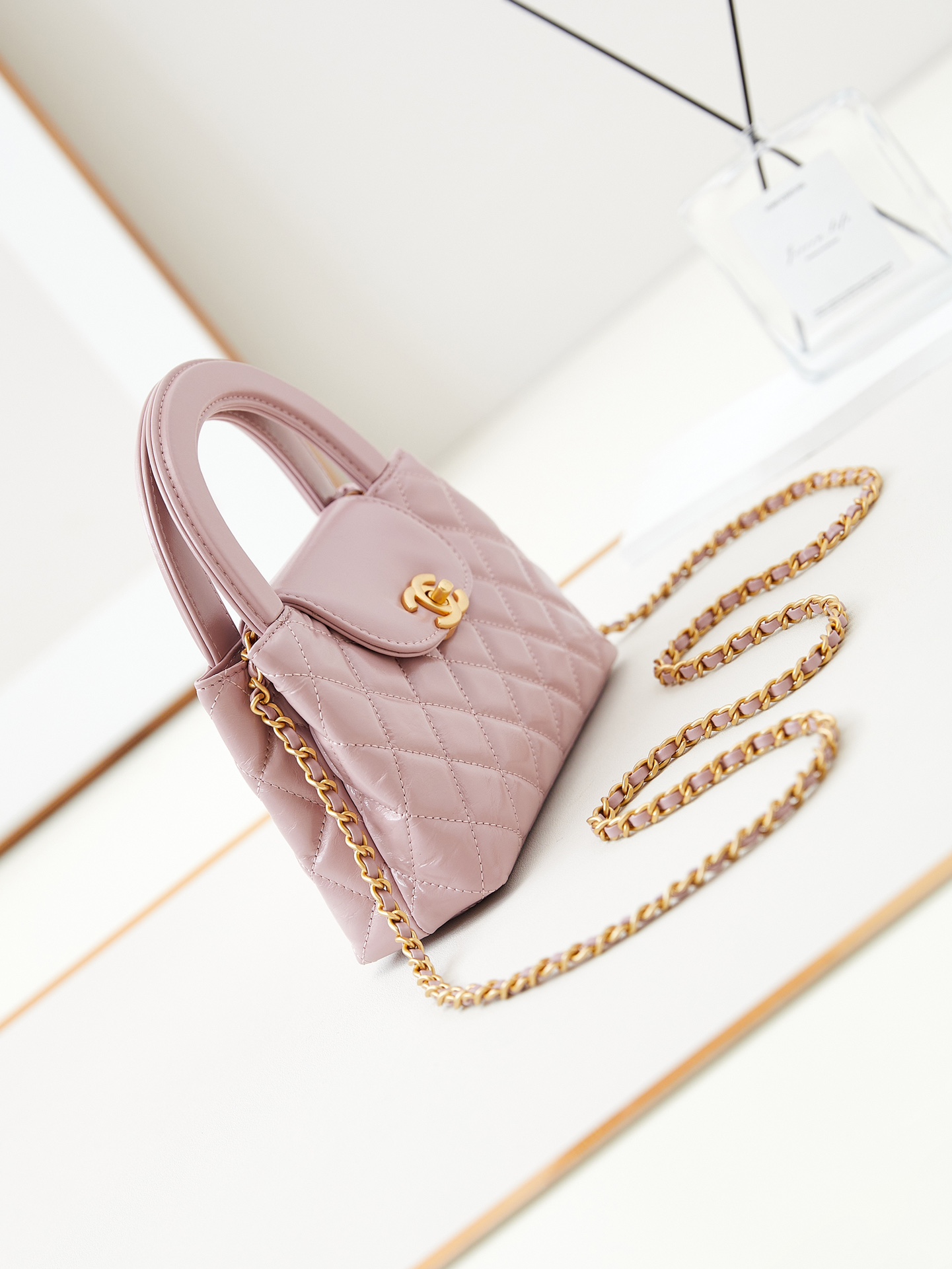 CHANEL Mini Shopping Bag kelly Light Pink - AS4416