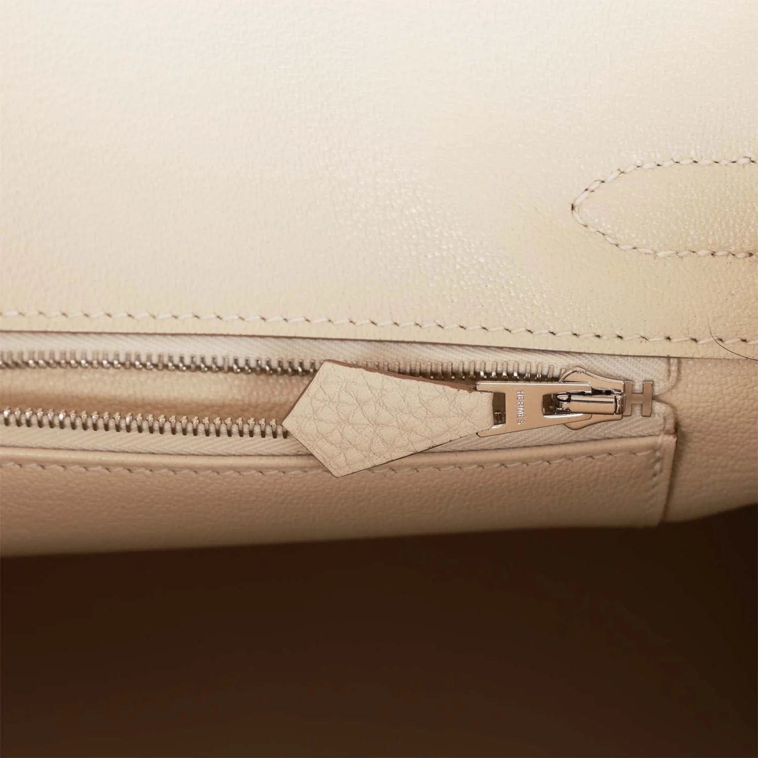 Birkin 30 Craie Togo Palladium Hardware