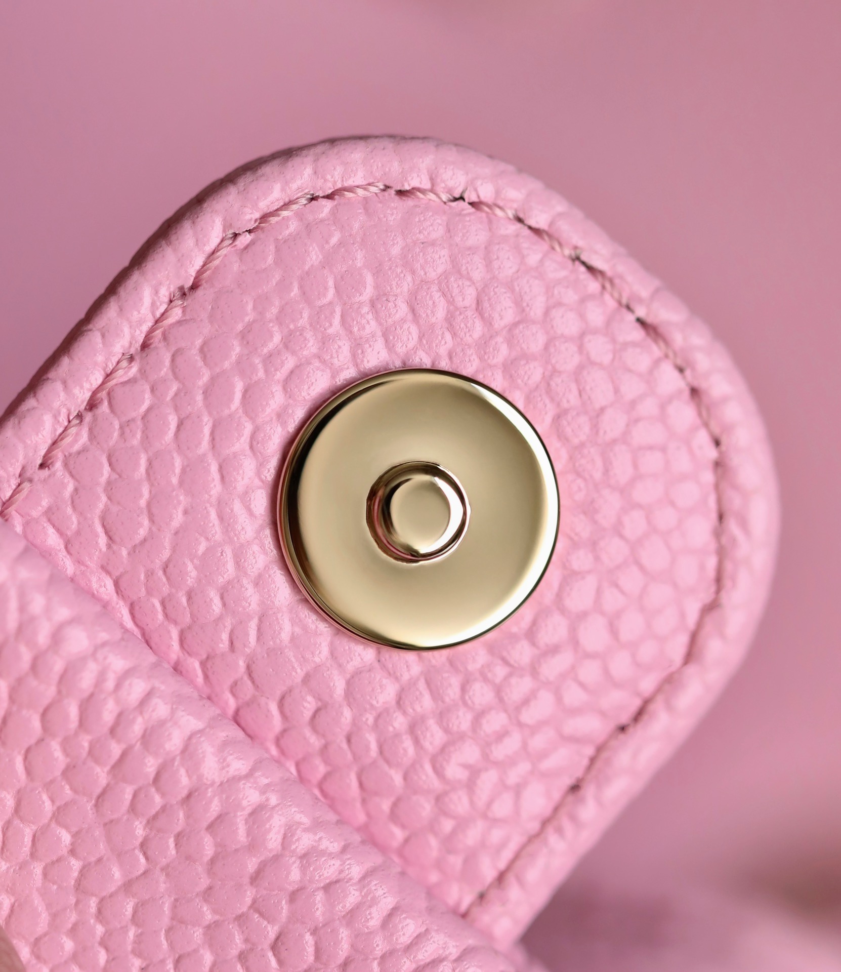 CHANEL Backpacks Grained Calfskin & Gold-Tone Metal Light Pink -AS3787