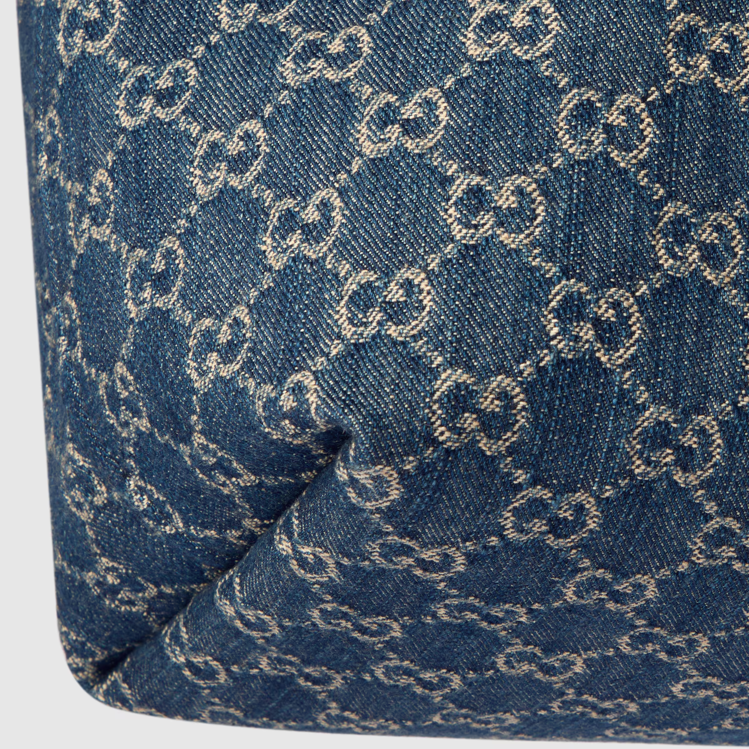 Gucci Giglio Large Tote Bag Blue