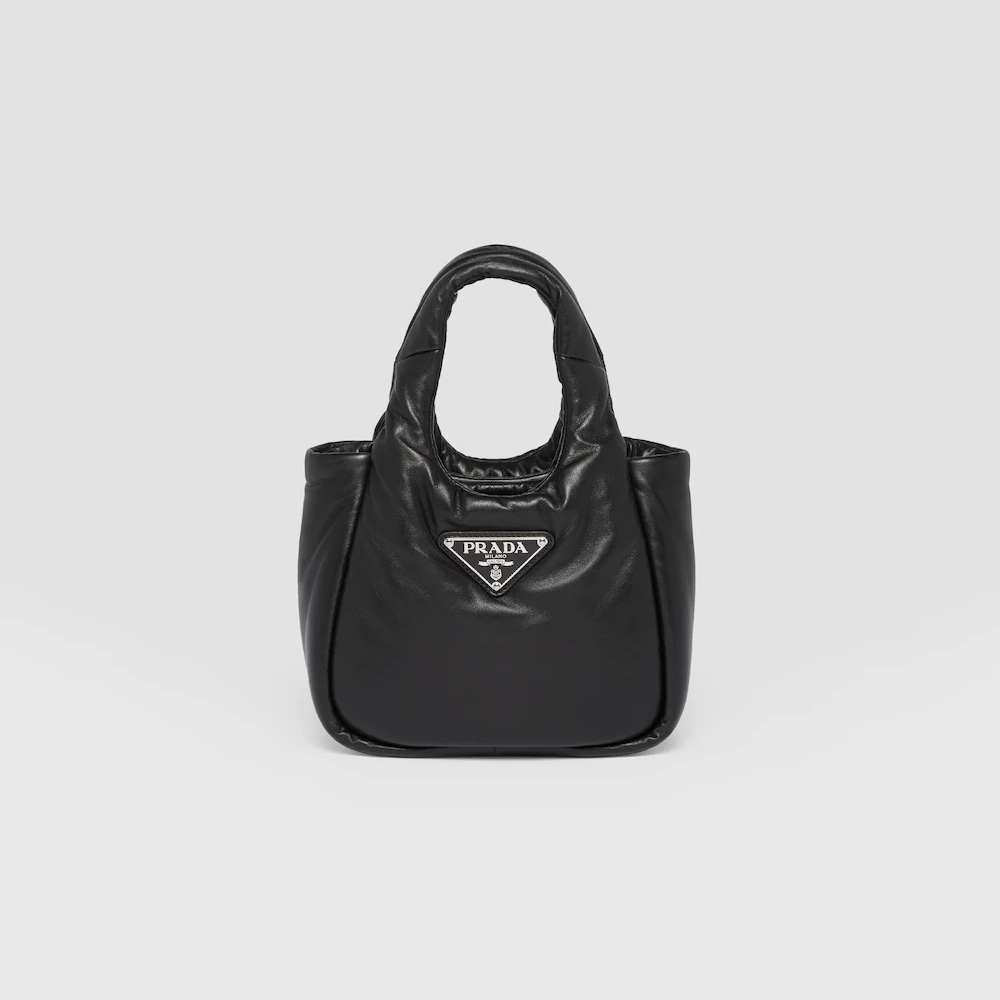 Small padded  Soft nappa-leather bag