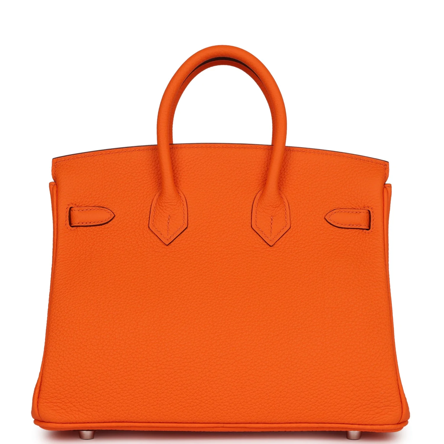 Birkin 25 Orange Minium Togo Palladium Hardware