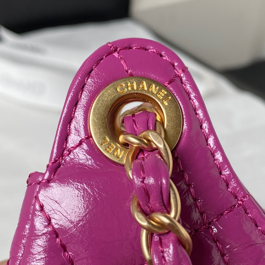 CHANEL Hobo Handbag Pink-AS4322