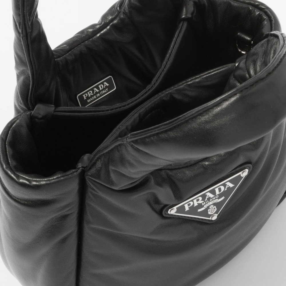 Small padded  Soft nappa-leather bag