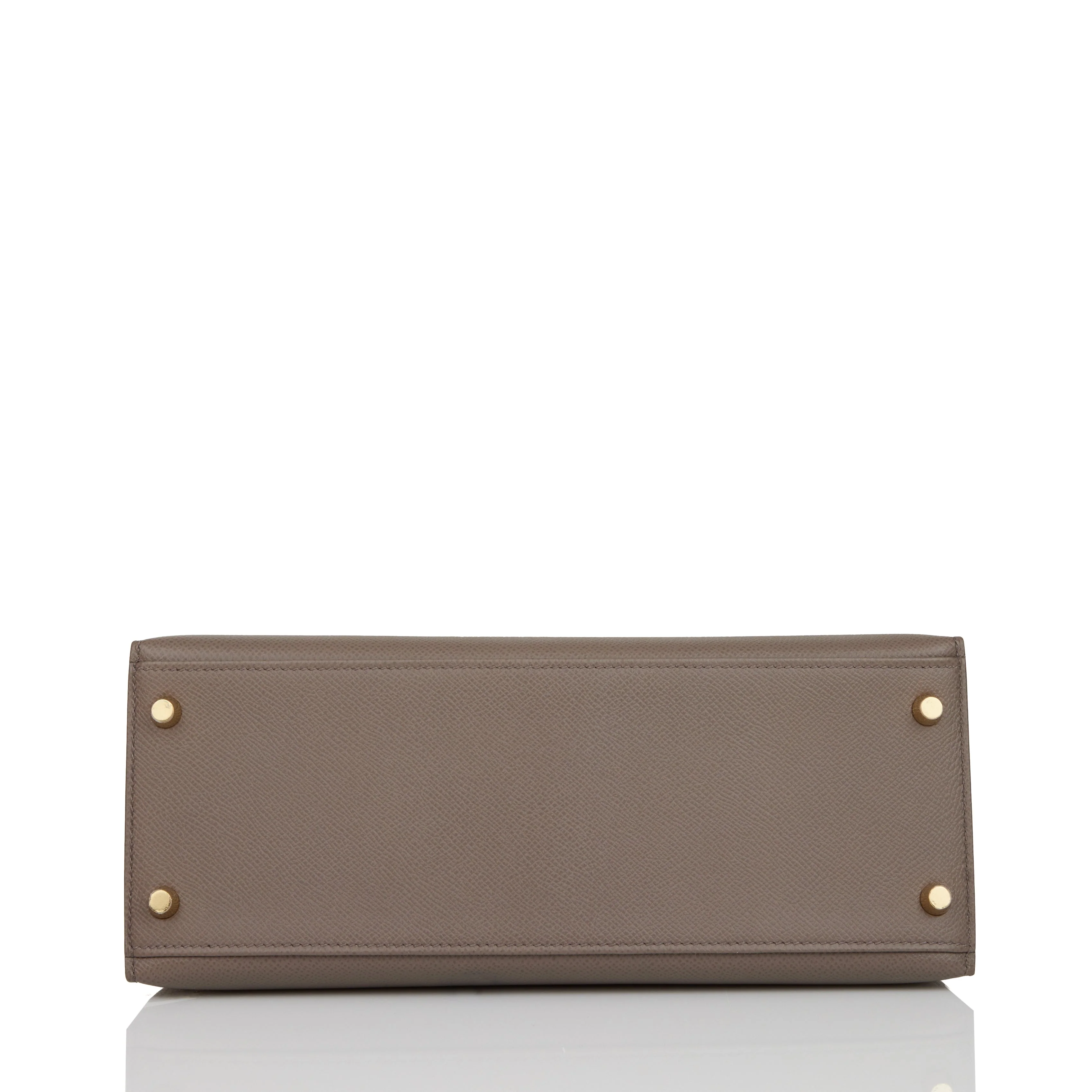 Kelly Sellier 28 Etain Epsom Gold Hardware