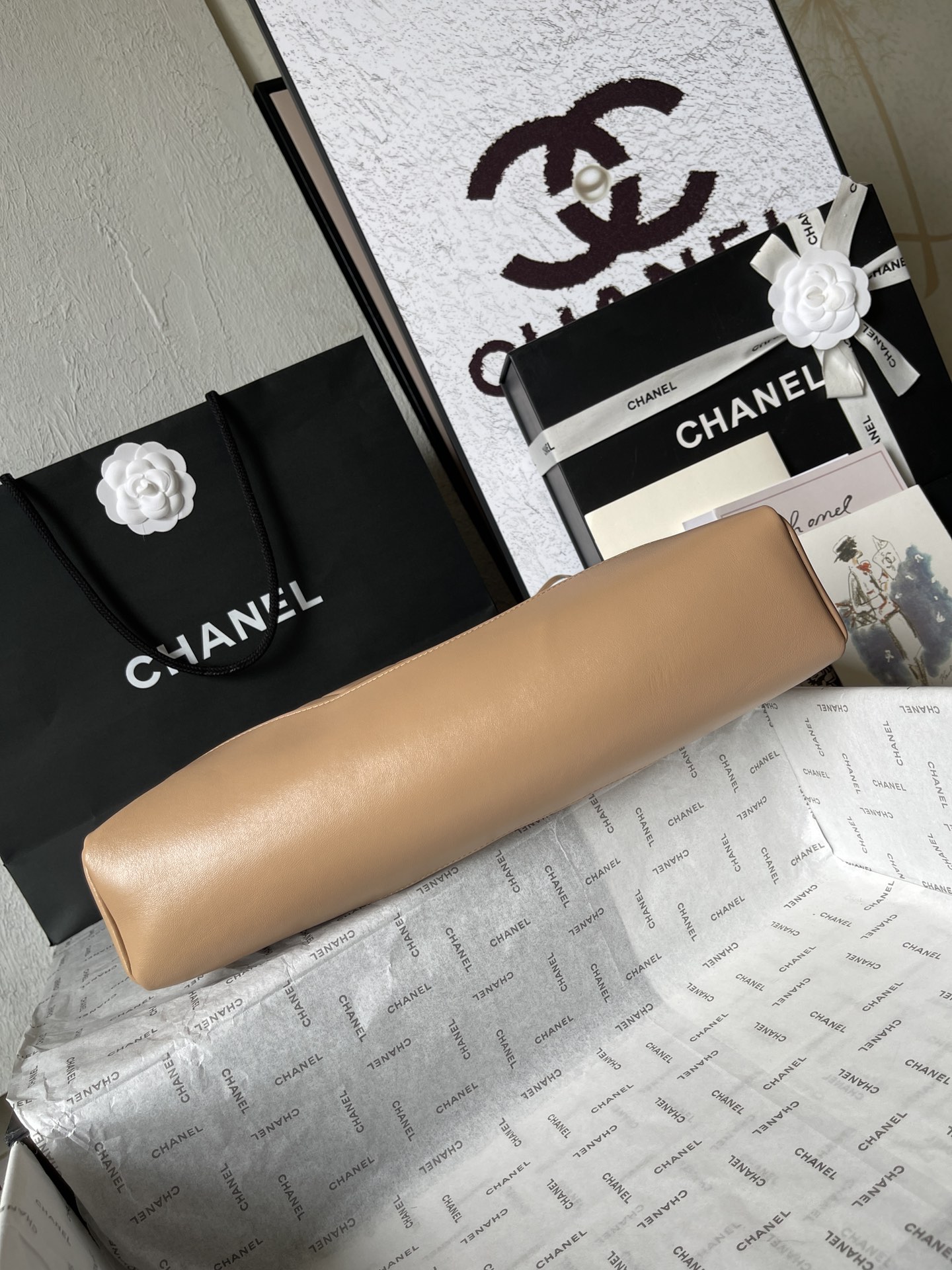 CHANEL Shopping Bag Khaki-AS4854