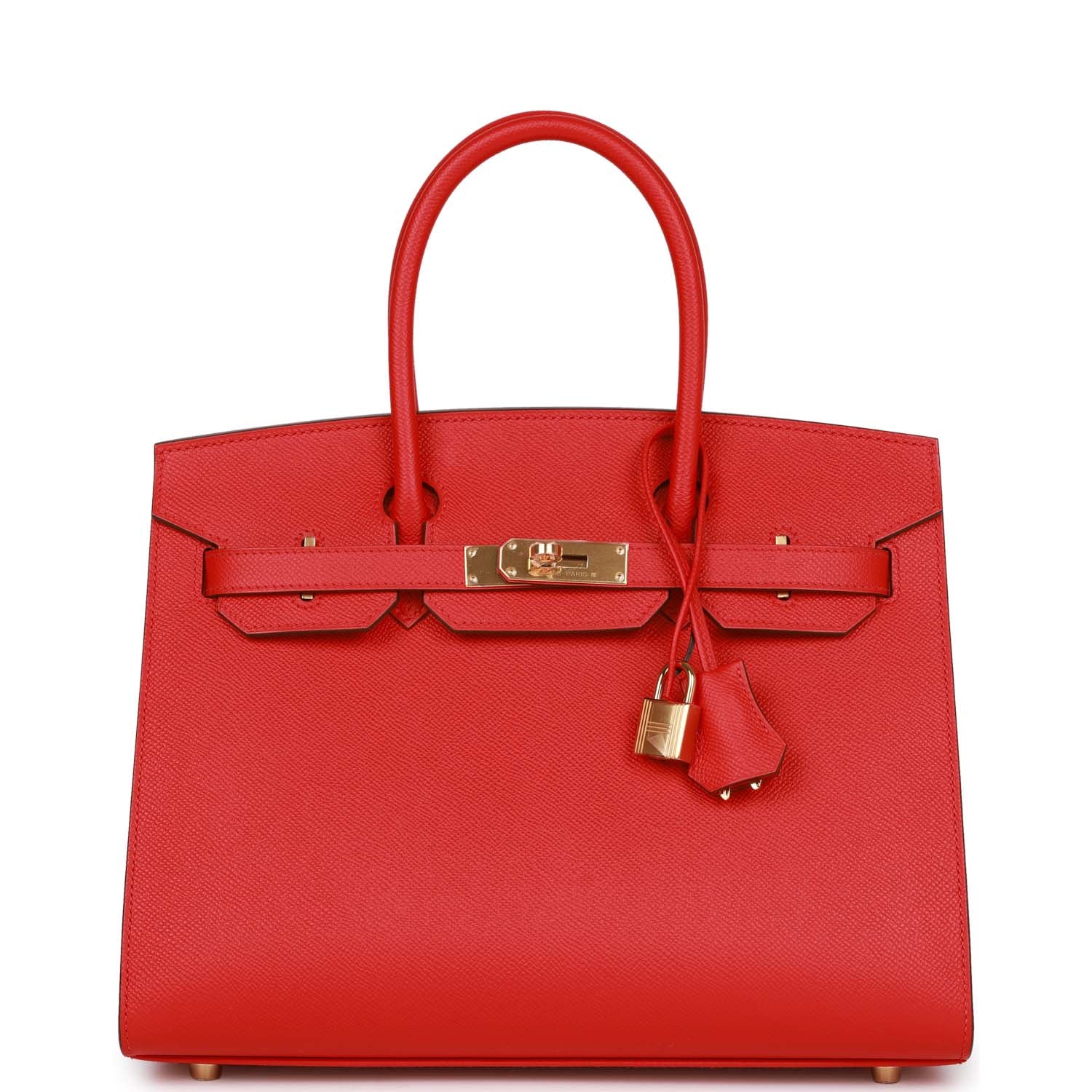 Birkin Sellier 30 Rouge Casaque Epsom Gold Hardware