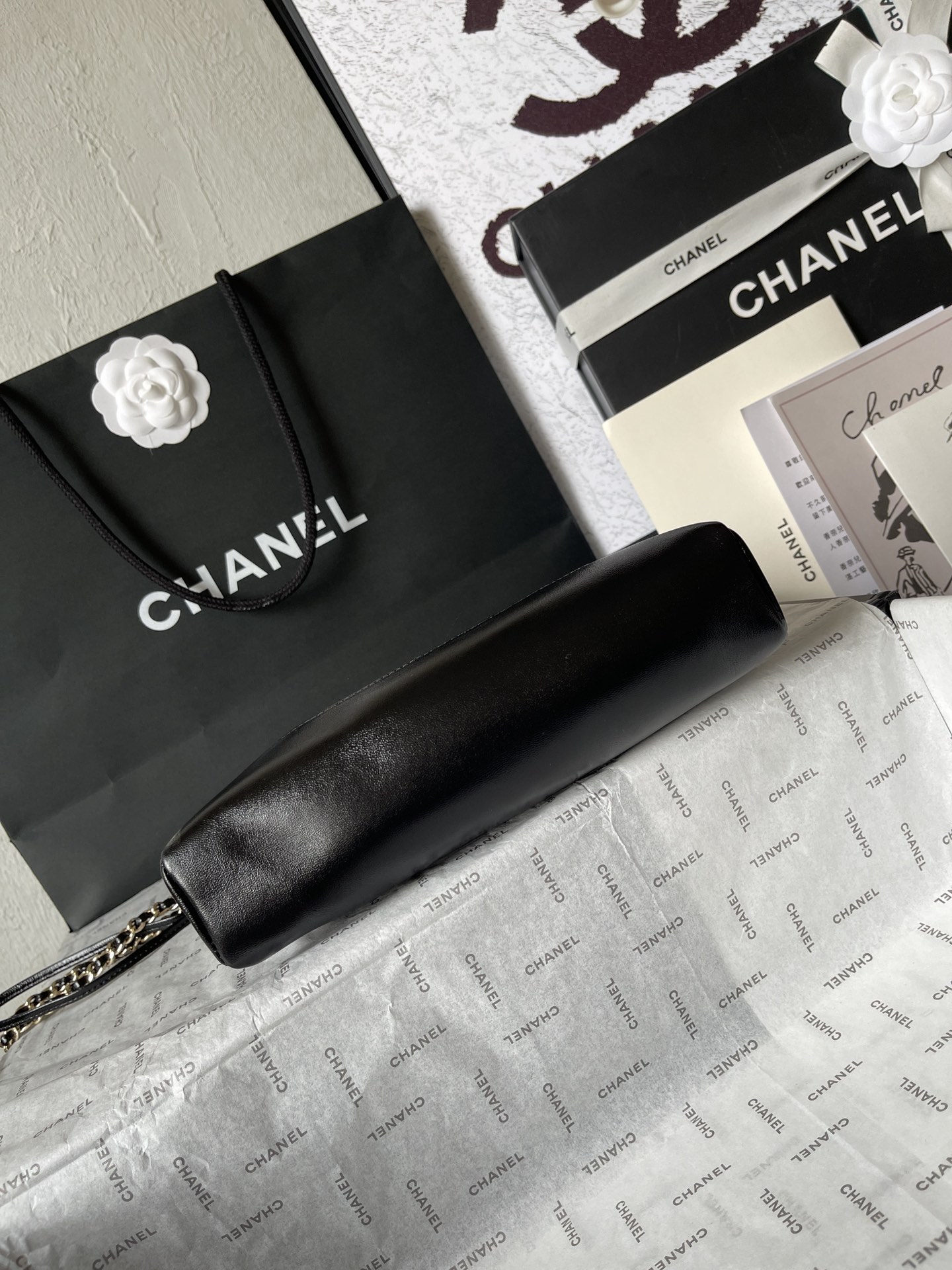 CHANEL 31 Mini Shopping Bag Black-AS4133