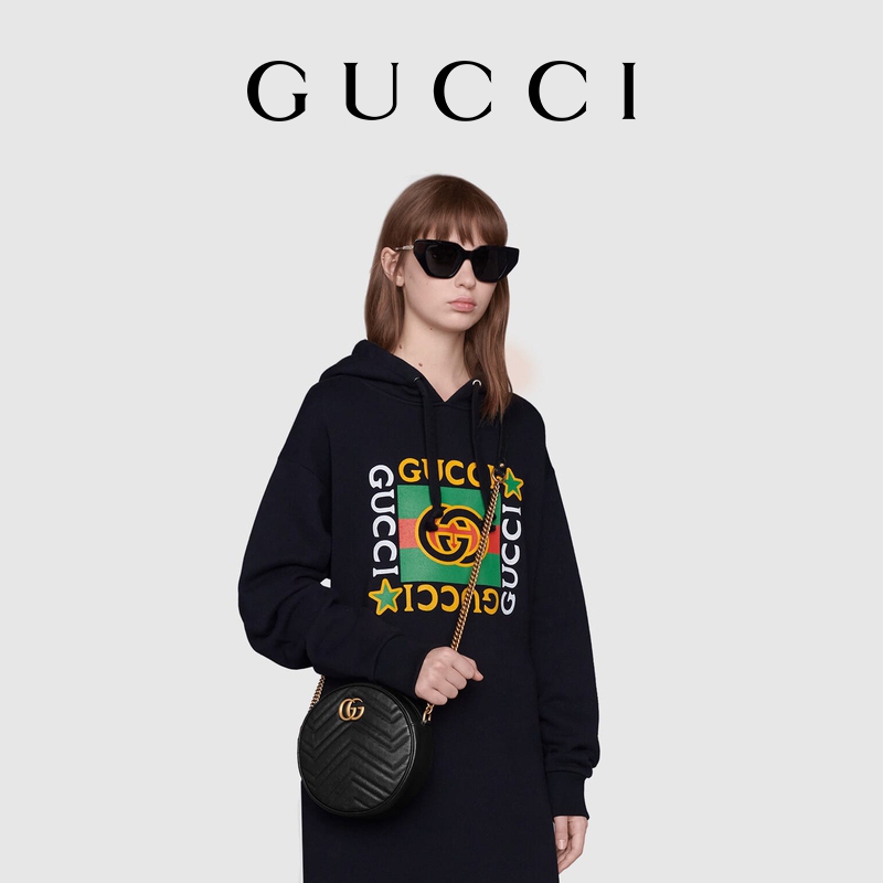 GG Marmont Mini Round Shoulder Bag