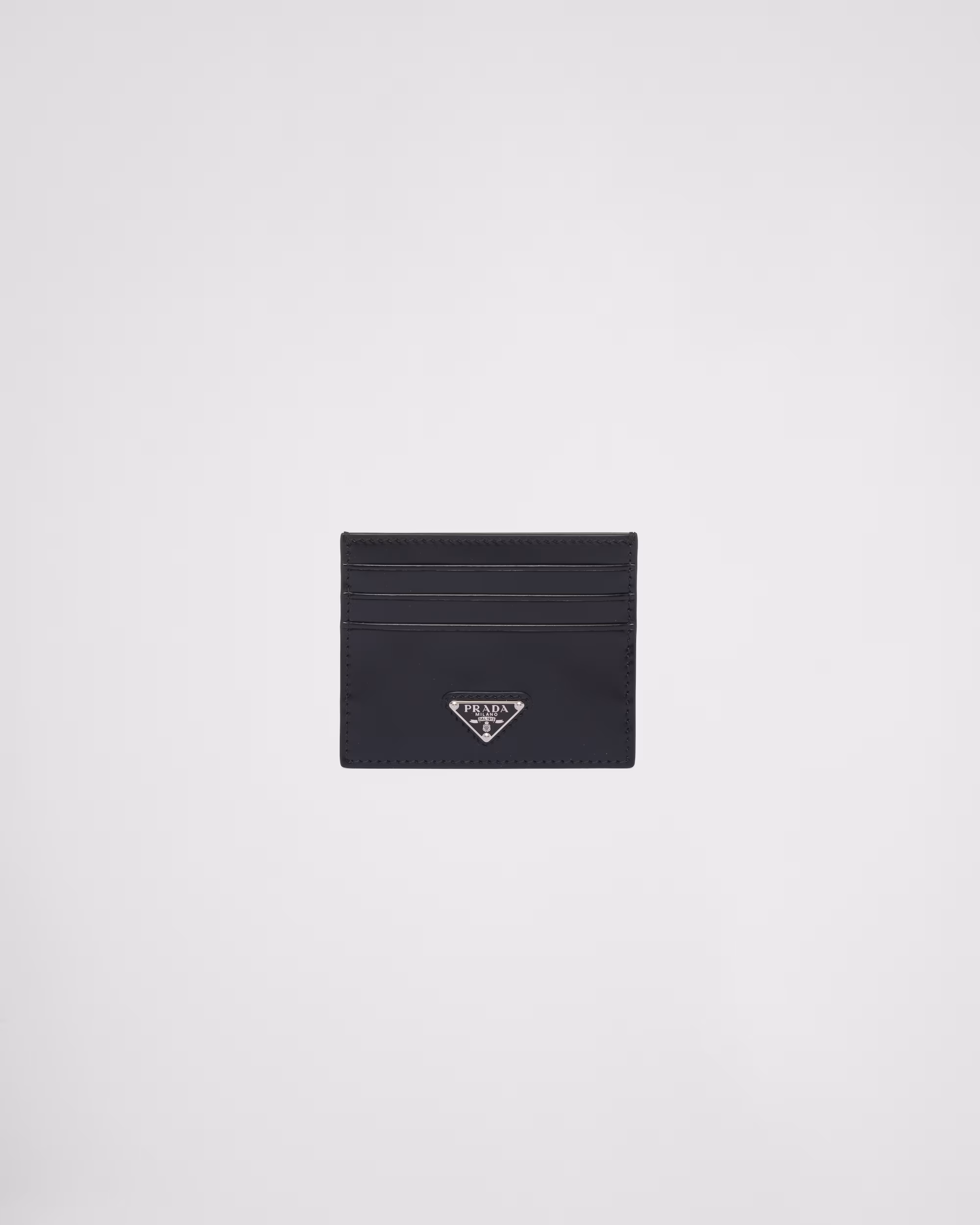 Brushed leather card holder