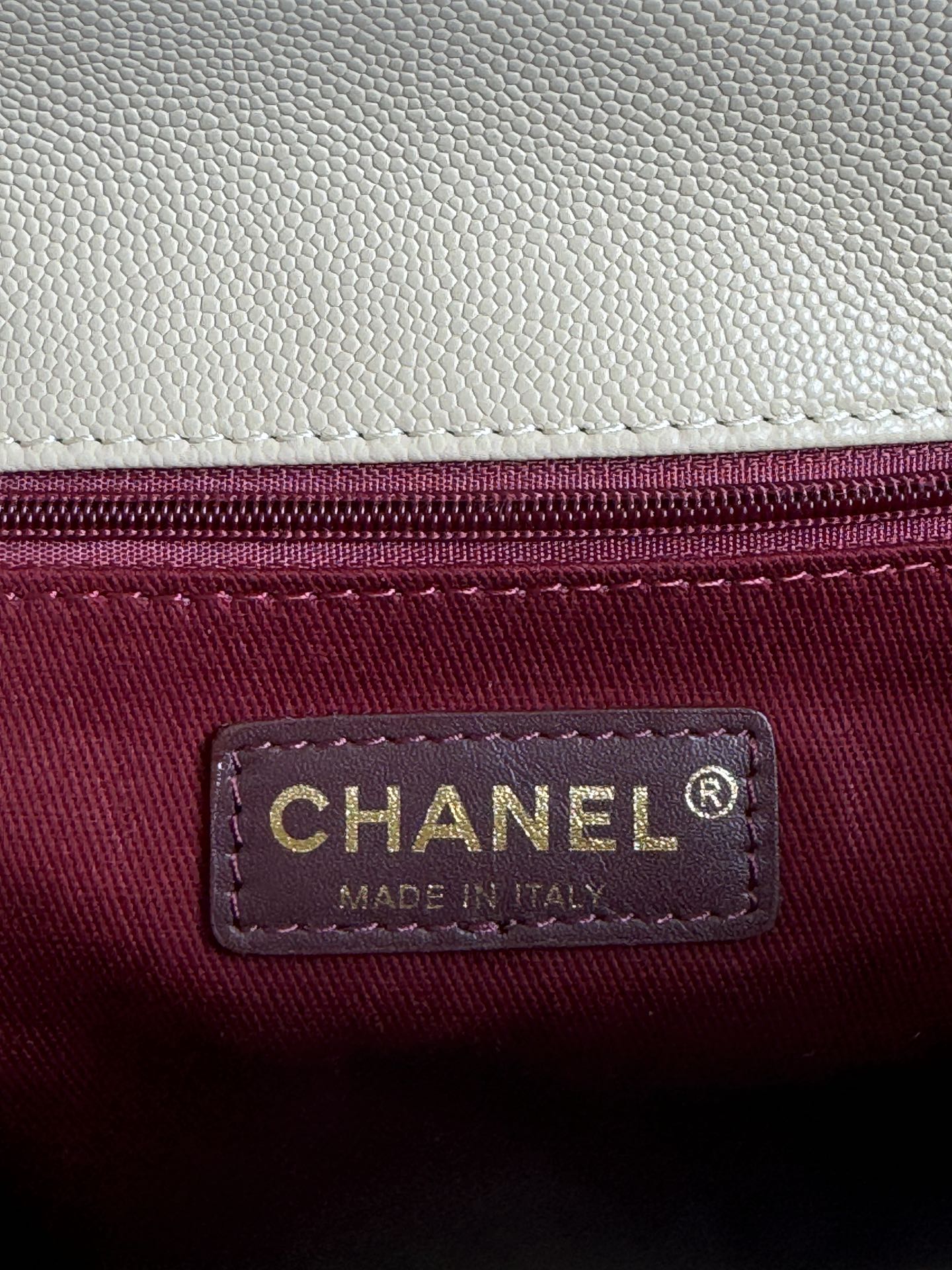 CHANEL Large Flap Bag With Top Handle ﻿Apricot-A92991