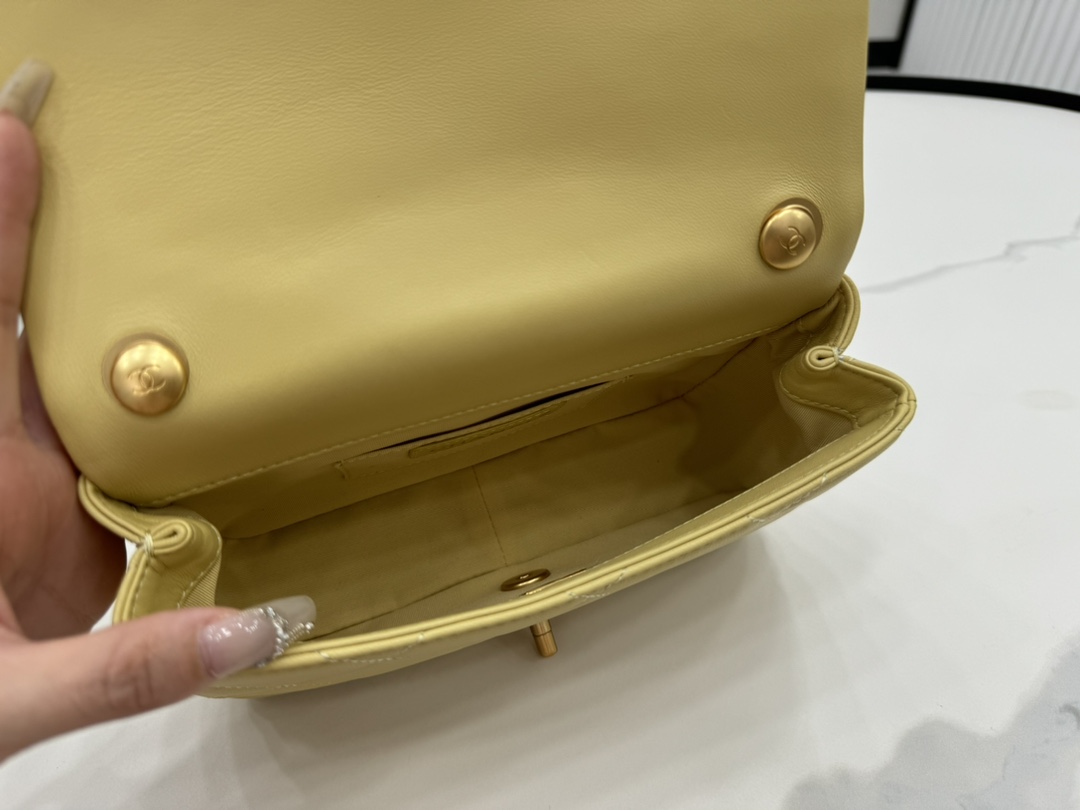 CHANEL Small Flap Bag Green-AS4861