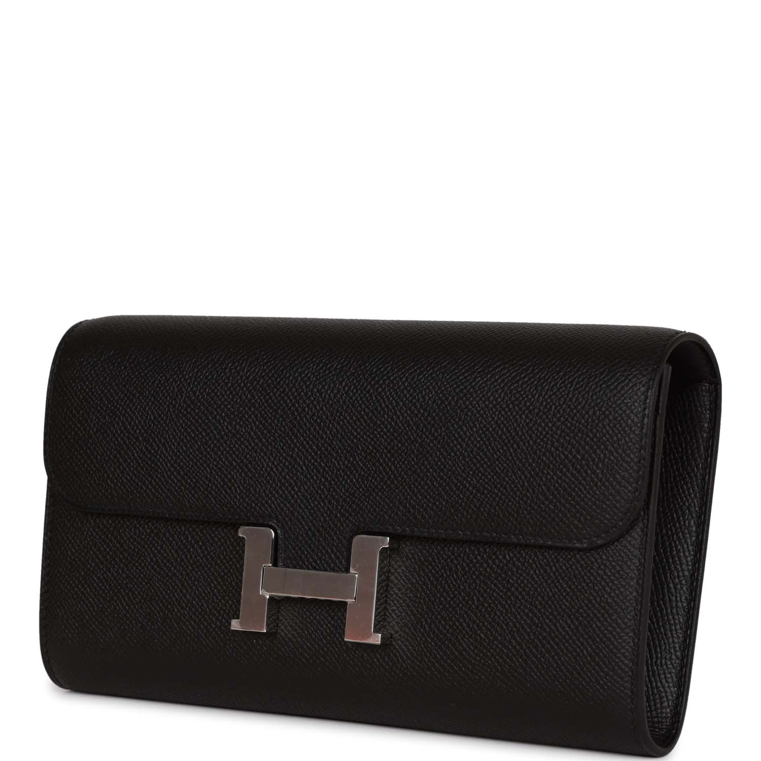Constance Wallet To Go Black Epsom Palladium Hardware