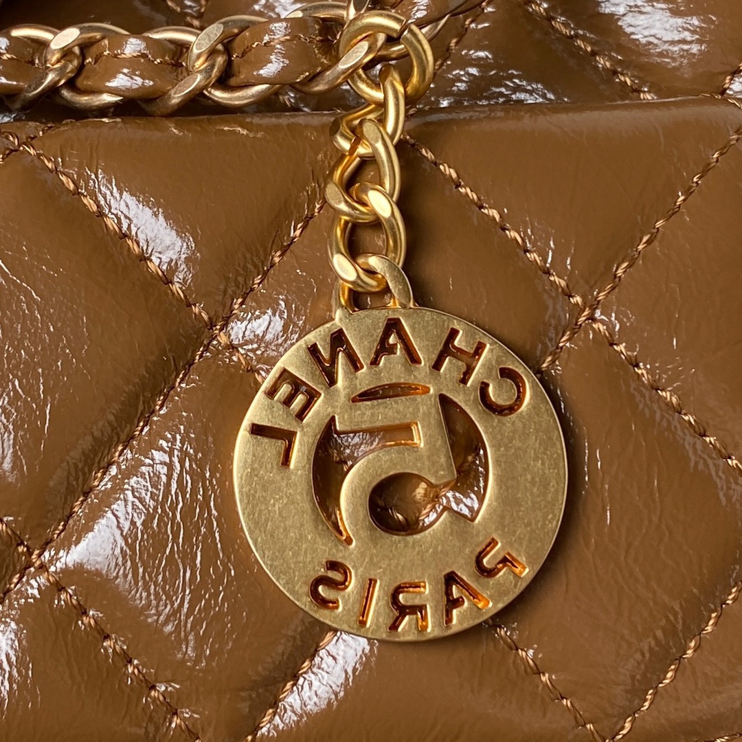 CHANEL Hobo Handbag Chocolates-AS4322