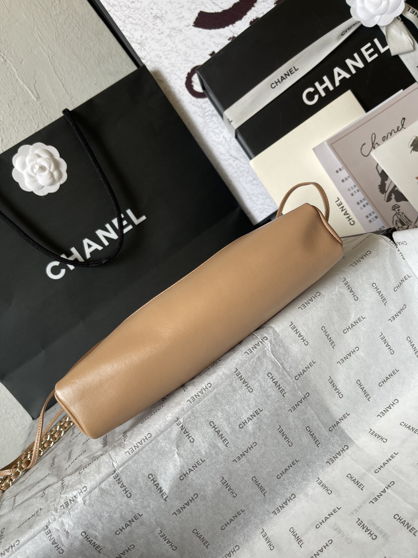 CHANEL 31 Mini Shopping Bag Khaki-AS4133