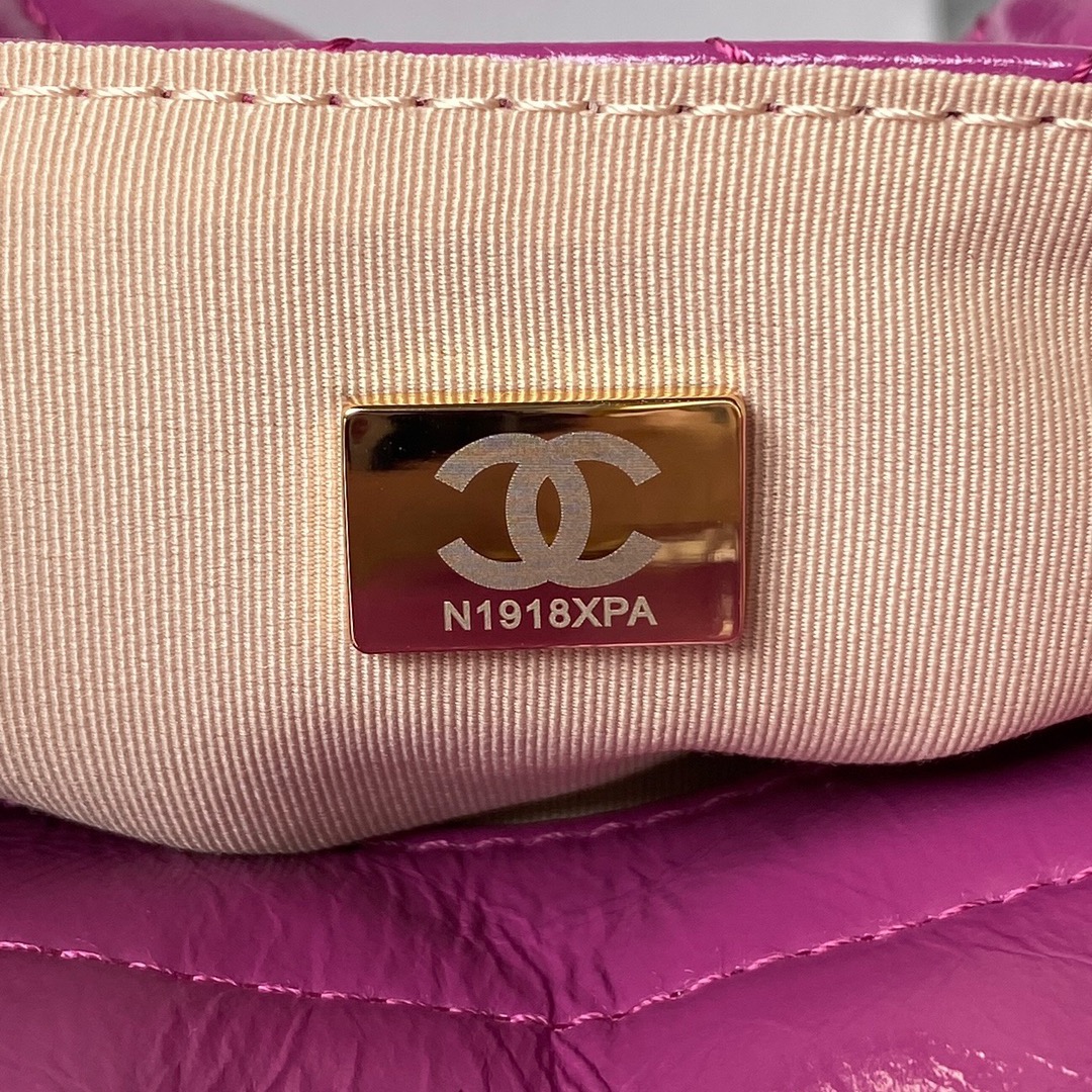 CHANEL Hobo Handbag Pink-AS4322