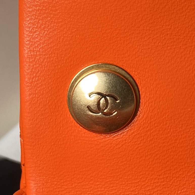 CHANEL Small Flap Bag Orange-AS4861