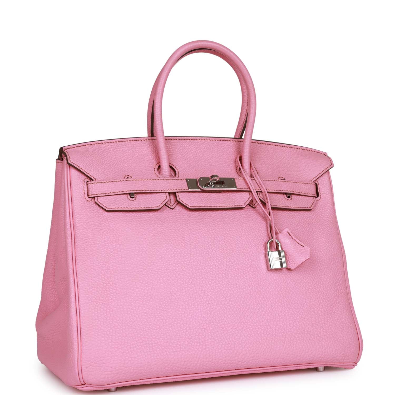 Birkin 35 Bubblegum Togo Palladium Hardware