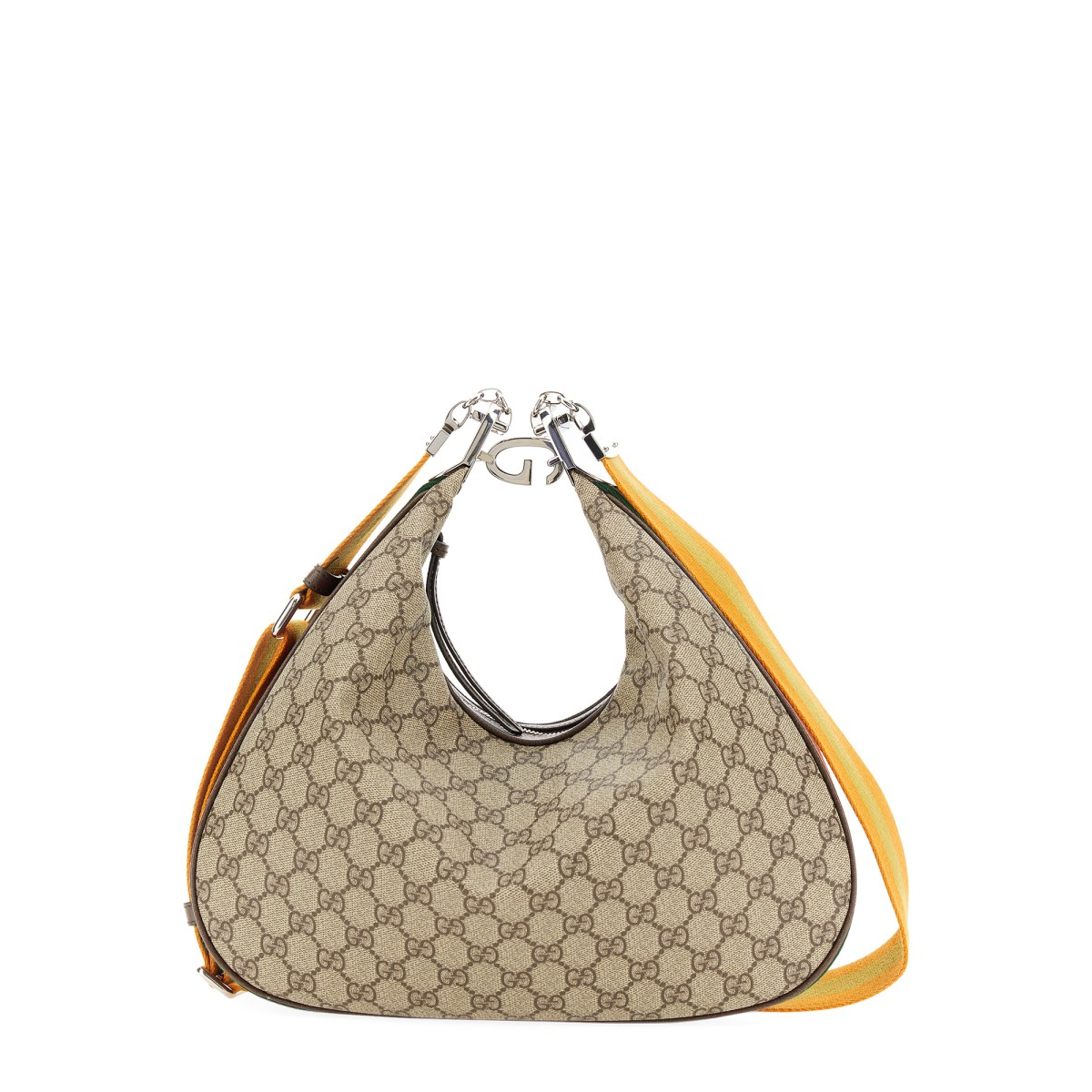 Attache Large Shoulder Bag Brown 702823