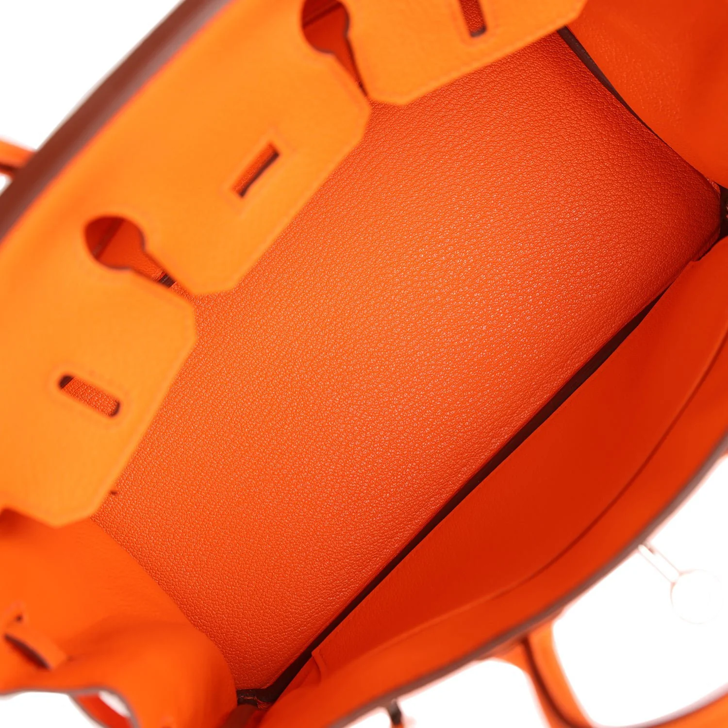 Birkin 25 Orange Minium Togo Palladium Hardware