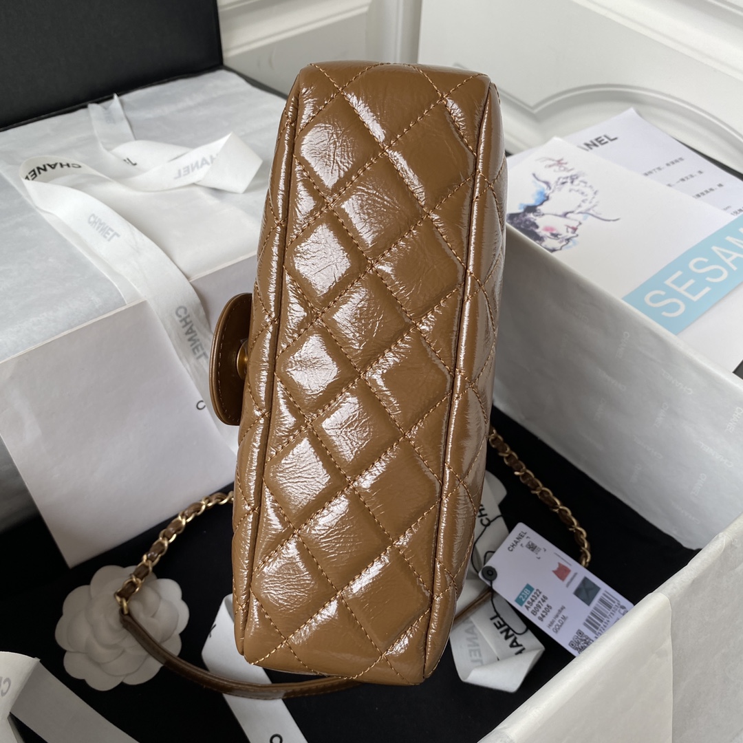 CHANEL Hobo Handbag Chocolates-AS4322