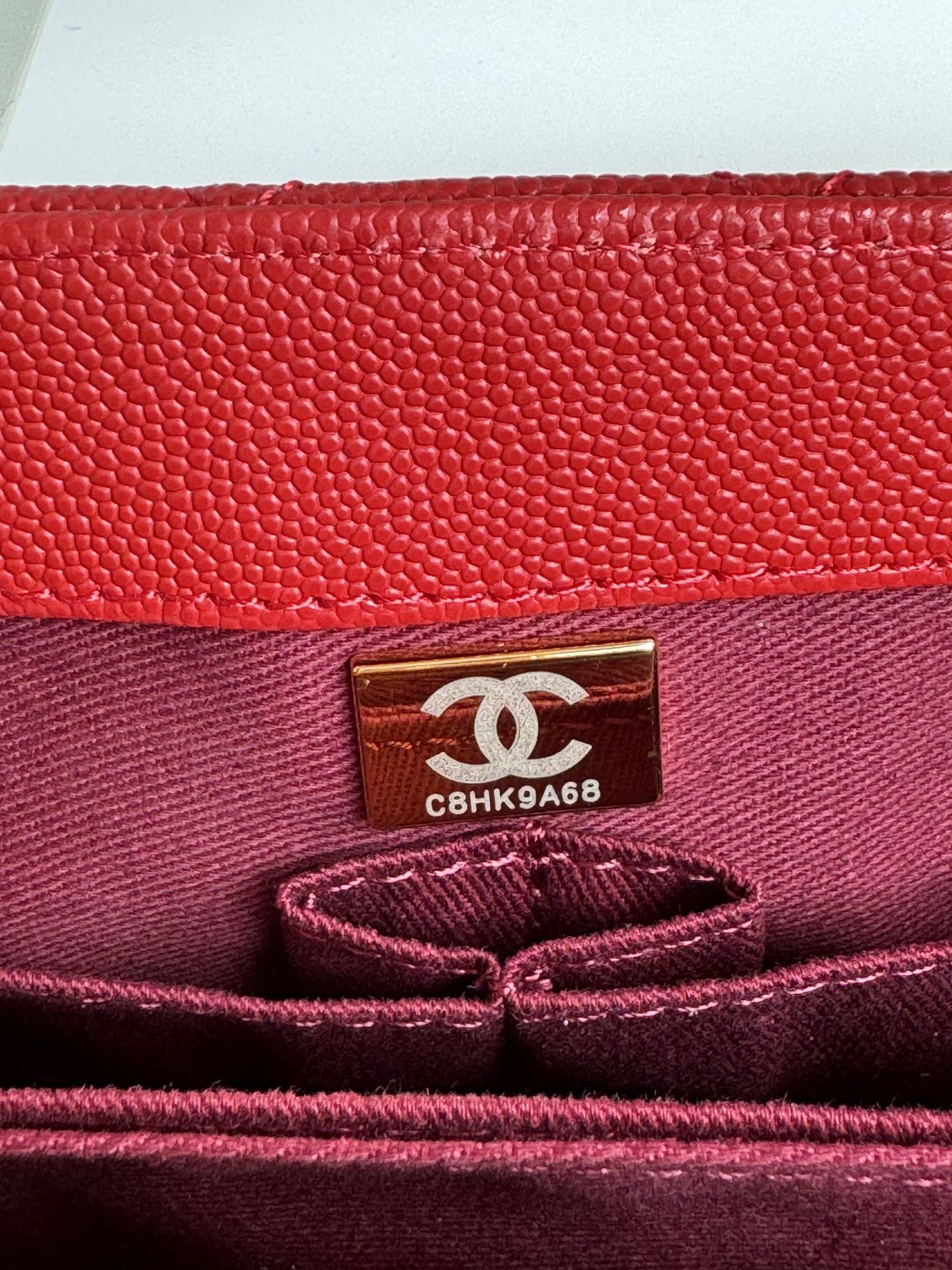 CHANEL Large Flap Bag With Top Handle ﻿Red-A92991