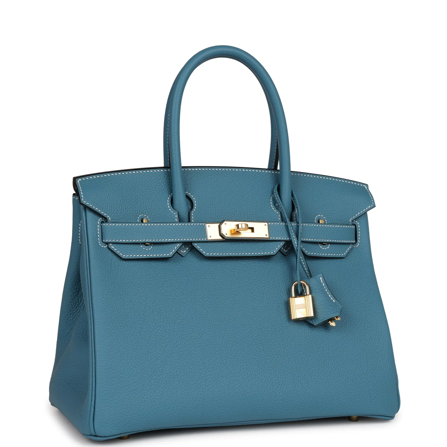 Birkin 30 Blue Jean Togo Gold Hardware