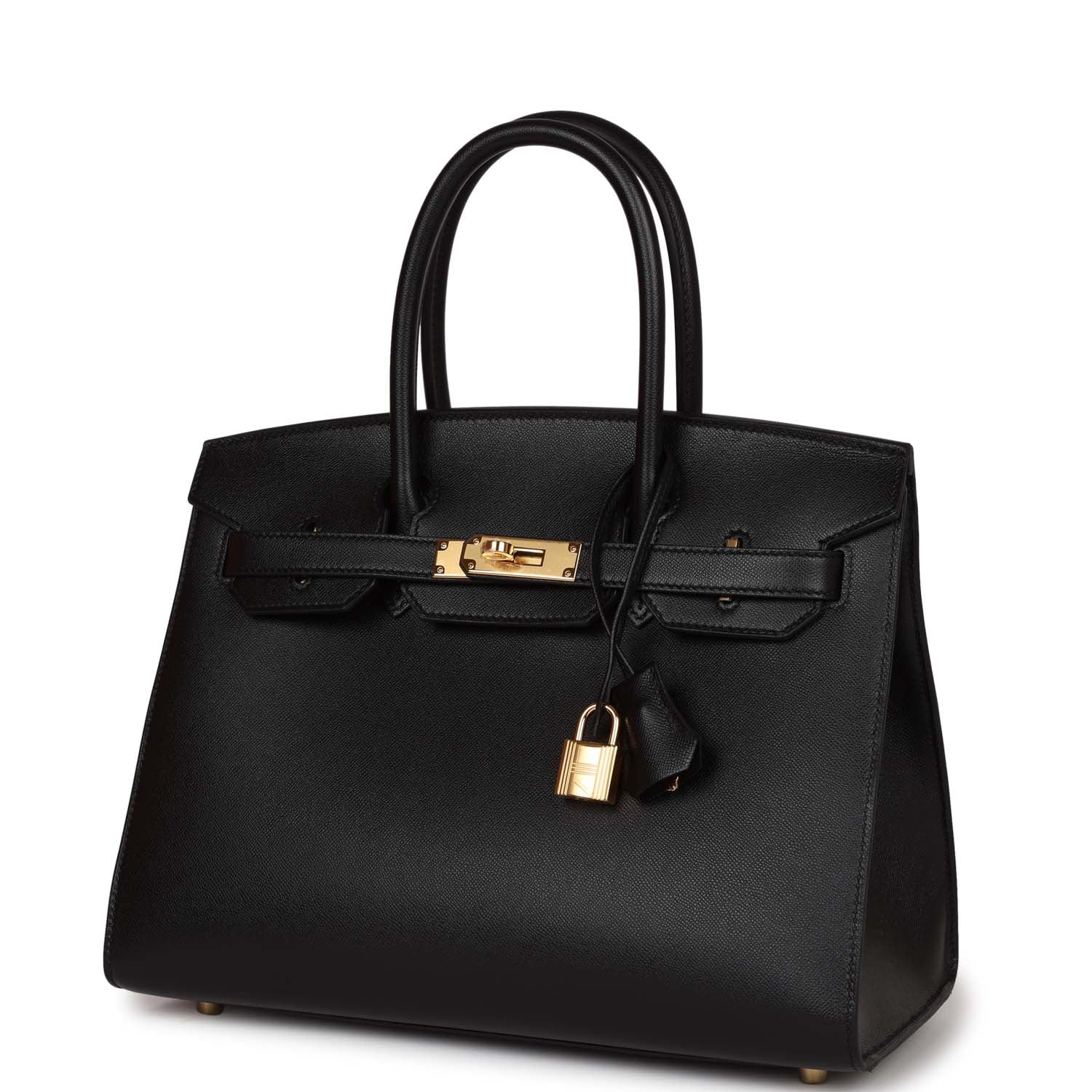 Birkin Sellier 30 Black Madame Gold Hardware