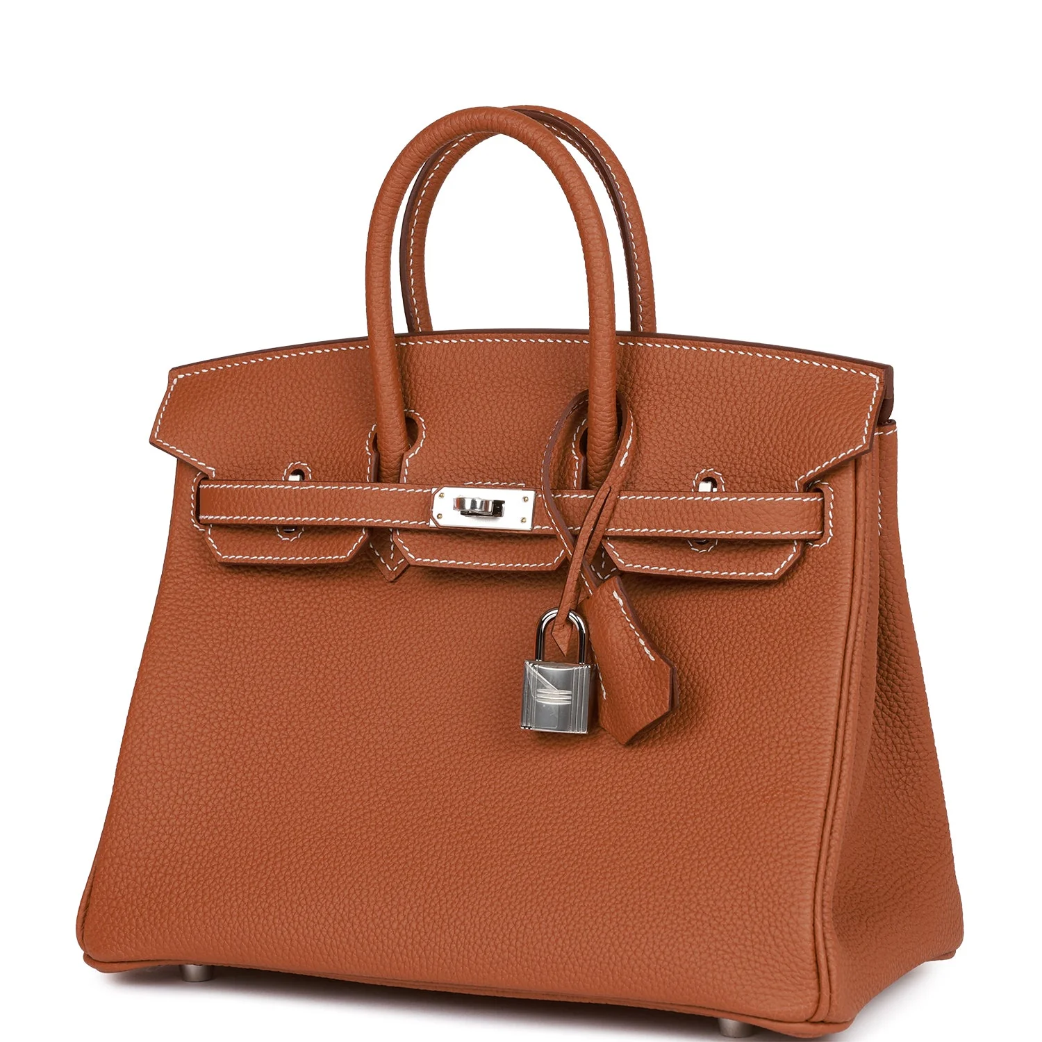 Birkin 25 Gold Togo Palladium Hardware