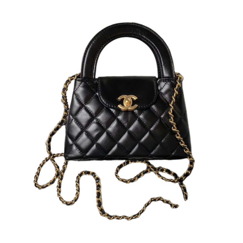 CHANEL Mini Shopping Bag kelly Black - AS4416