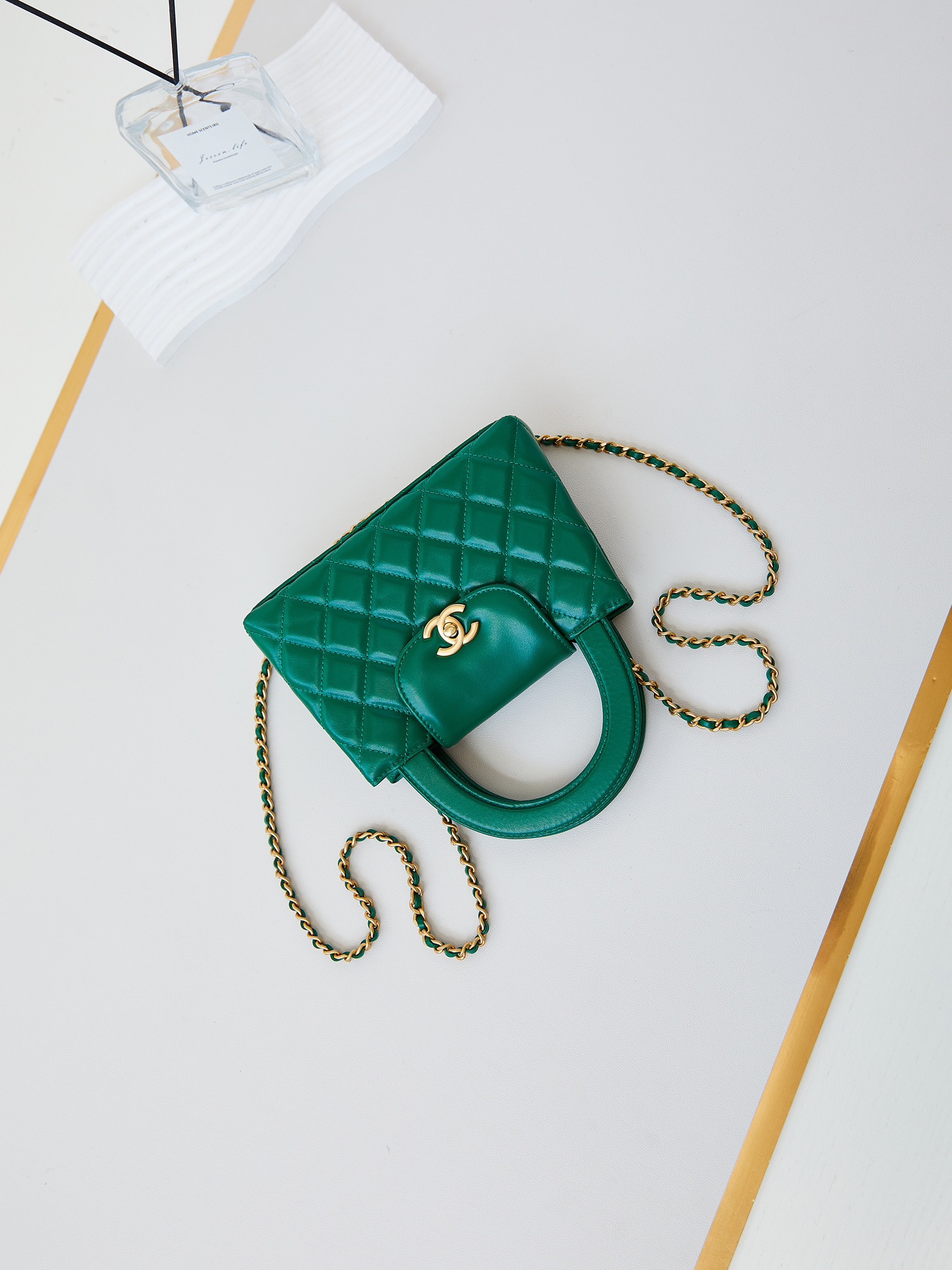 CHANEL Mini Shopping Bag kelly Green - AS4416
