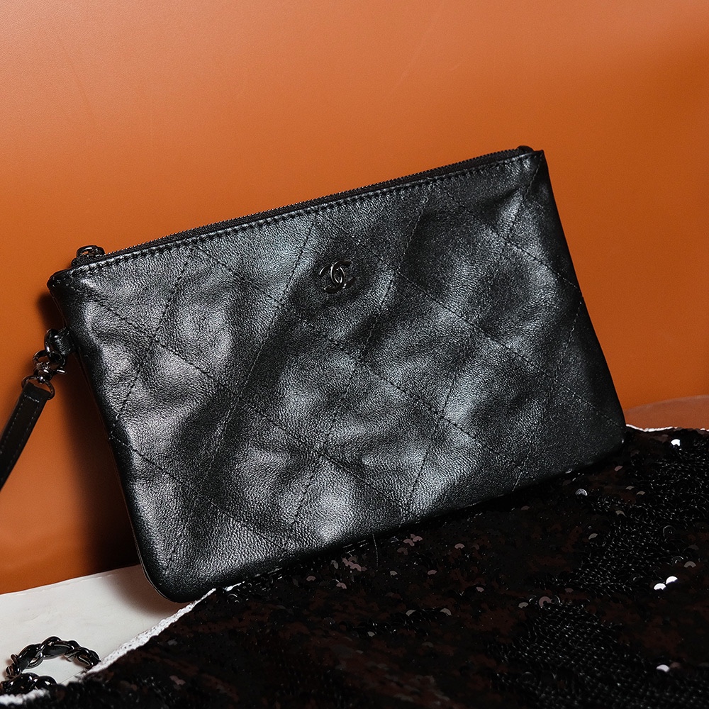 CHANEL Shopping Bag Black- AS4856