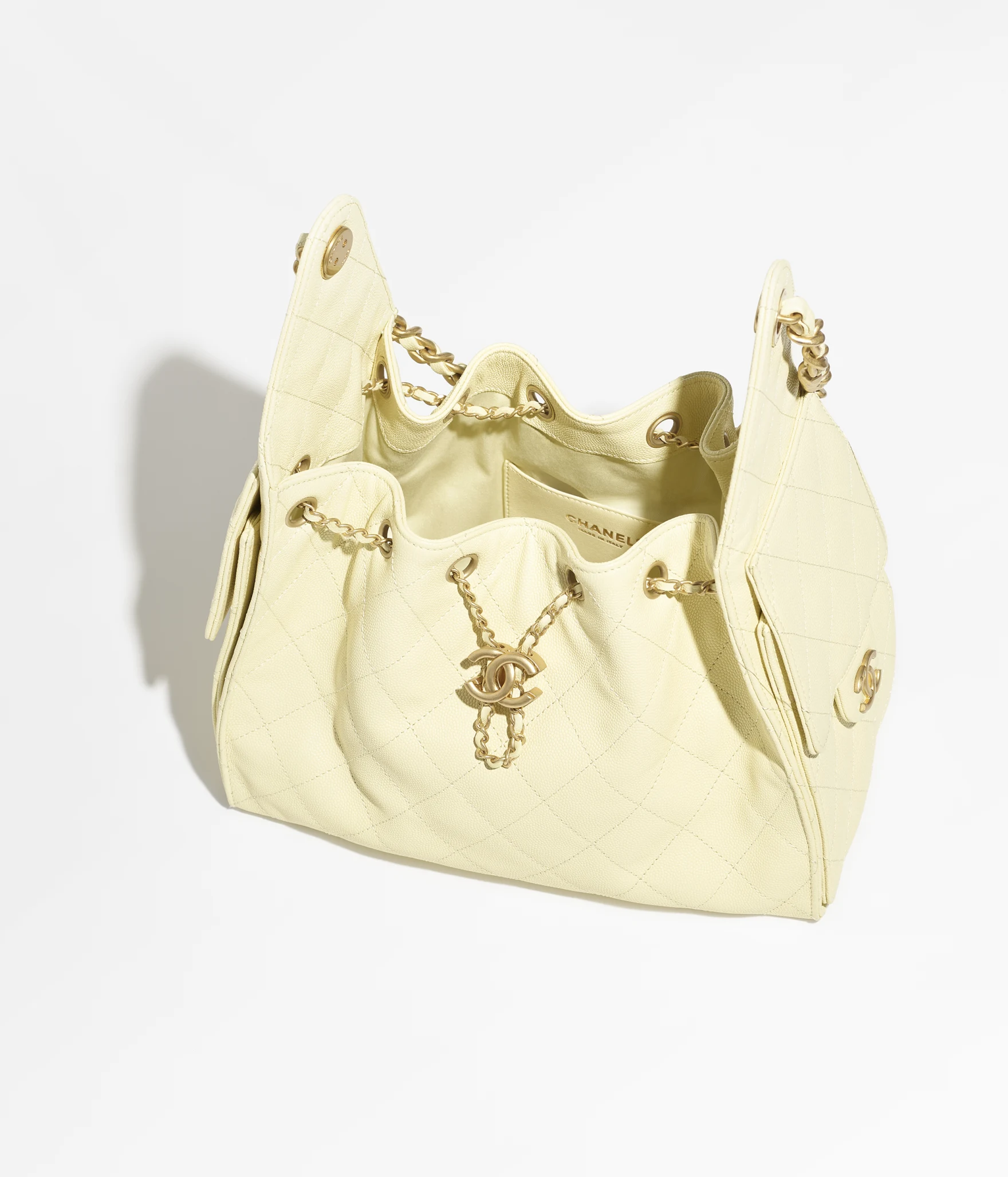 Chanel 25 Small Handbag Yellow