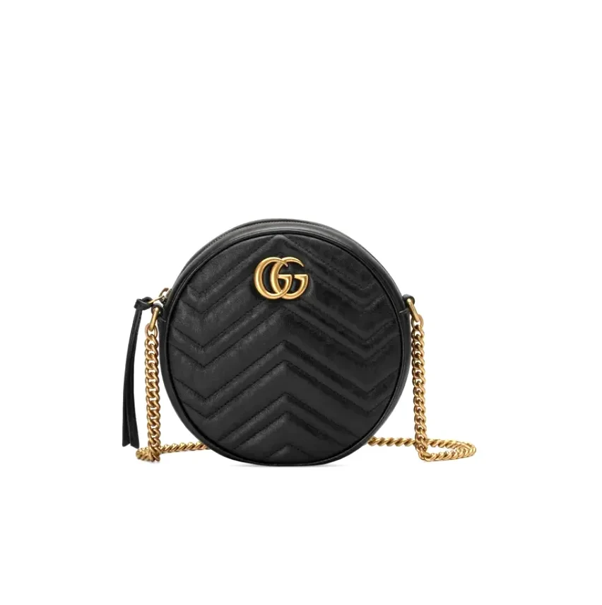 GG Marmont Mini Round Shoulder Bag