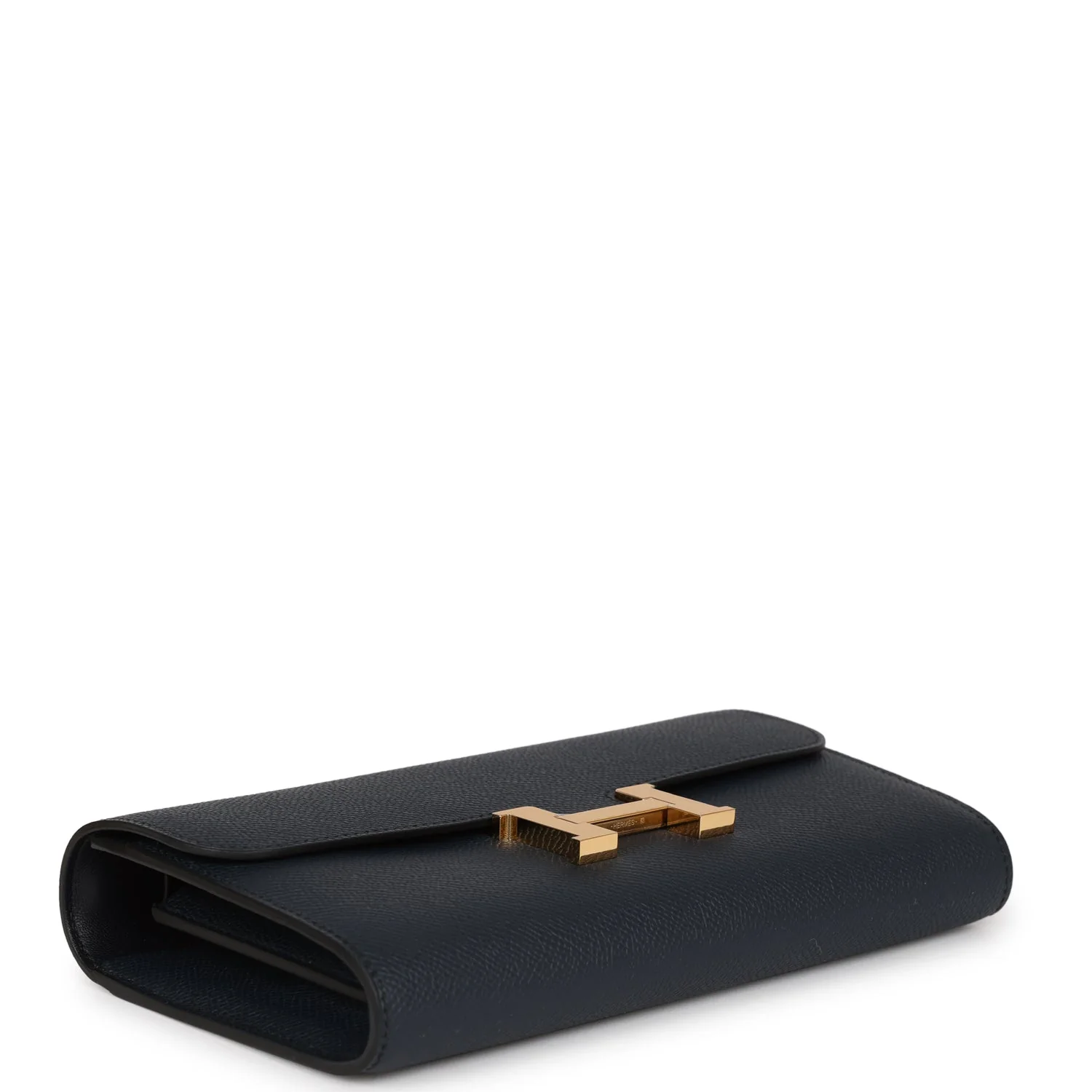 Constance To Go Wallet Bleu Indigo Epsom Gold Hardware